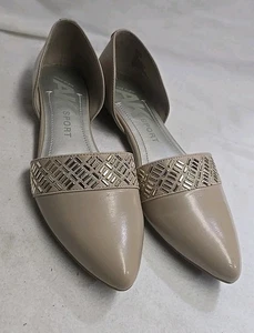 Anne Klein Sport AK7OSHEA hellbraun beige spitz zulaufende D'Orsay Ballerinas Größe 7,5 2025 - Bild 1 von 7