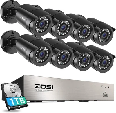 ZOSI 3K Lite 8CH Security Camera System with 1TB Hard Drive Brand New In Box!!! - Image 1 of 4