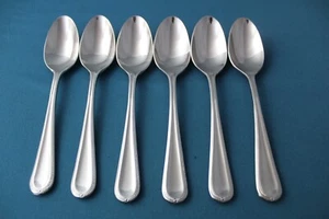 6 Teaspoons Gorham BRAID Glossy 18/10 Stainless China NEW 6 5/8" - Picture 1 of 5