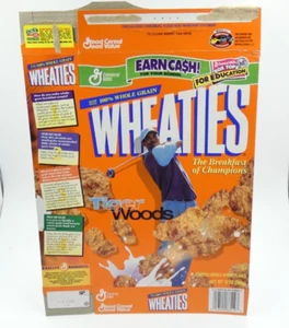 2000 Tiger Woods Wheaties Box, abgeflacht, einfache Rückgabe - Bild 1 von 5