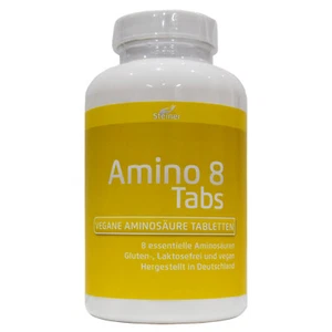 Amino 8 Tabs 240 Stück Aminosäuren in pflanzlicher, reiner, kristalliner Form. - Bild 1 von 8