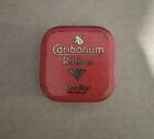 Caribonum Typewriter Ribbon Red Box Tin  In Fair Original Condition