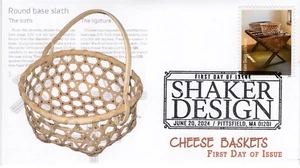 24-174, 2024, Shaker Design,  First Day Cover, Pictorial Postmark, Pittsfield MA - Picture 1 of 1