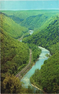 Postcard:Pennsylvania's Grand Canyon View/Leonard Harrison State Park - PA, USA - Picture 1 of 2
