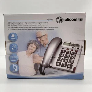 Amplicomms BIGTel 40 Plus, Großtastentelefon, Silber - Bild 1 von 1