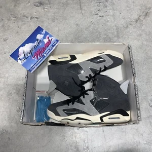 WMNS Air Jordan 6 Retro Tech Black/Chrome-Lt Smoke Grey- Size 10 W/ Brand New!!! - Picture 1 of 6