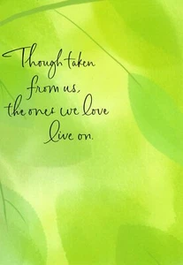 With Sympathy For The Loss Trees Forest Nature Leaf Leaves Theme Hallmark Card - Picture 1 of 3