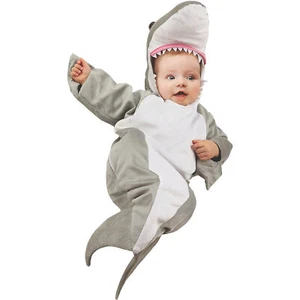 Halloween Express Infant Shark Costume - Size 0-6 Months - Gray - Picture 1 of 1