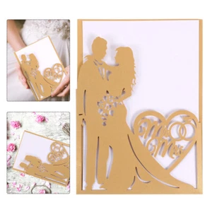 10 Pcs Einladungsabdeckung Einladungskarte Zur Hochzeit Einladungskarten Braut - Bild 1 von 12