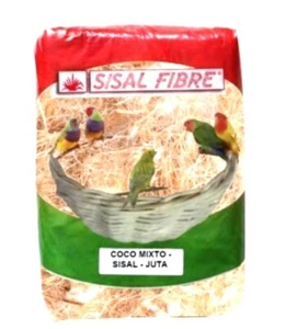 Sisal Fibre Juta Con Cotone 1kg Per Imbottitura Nido Uccelli - Foto 1 di 2