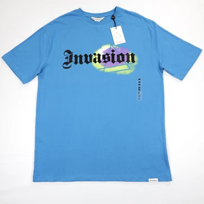 Camiseta Eleven Paris Hombre Cuello Redondo Gráfico Azul Manga Corta Algodón Talla M Foto 1 de 4