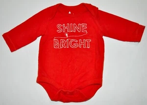 Baby Gap Größe 0 - 3 M Kleinkind Baby Langarm Einteiler "Shine Bright" orange - Bild 1 von 4