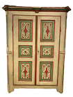 Important Antique 700 Piedmontese Varnish Two Door Cabinet