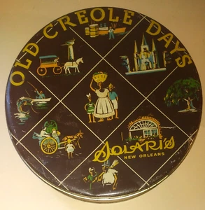 Rare Vintage SOLARI'S of New Orleans Advertising Tin "Old Creole Days" - Picture 1 of 5