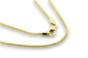 collana girocollo maglia tonda oro giallo 18kt. cm. 45 50 60 modello coreana - Foto 1 di 7