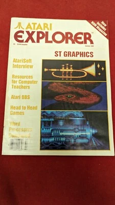 Revista Atari Explorer verano 1985 entrevista Atarisoft ST gráficos Foto 1 de 3