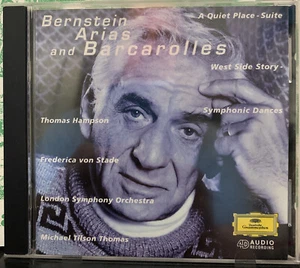 LEONARD BERNSTEIN Arias & Barcarolles (CD, DG) VON STADE Hampson TILSON THOMAS - Picture 1 of 3