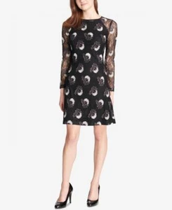$139 Tommy Hilfiger Size 6 Womens Bloom Embroidered Lace Dress A589 - Picture 1 of 9
