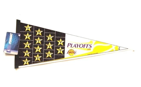 Los Angeles Lakers NBA 2009 Playoffs Champ Kobe Hollywood Stars Pennant Flag LK8 Cover