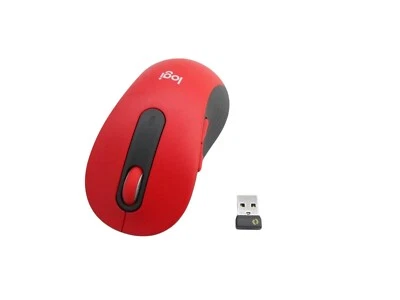 Logitech Signature M650 L Full-size Wireless Scroll Mouse with Silent Click Red - Image 1 of 4