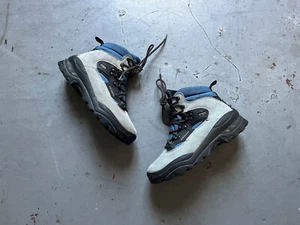 90s Vintage Salomon Blue Gray Suede Gore Tex Hiking Outdoor Gorpcore Boots US 7 - Bild 1 von 12