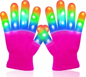 Gifts for Girls Age 4 5 6 7 8 9 10, Led Finger Gloves Toys for 3-8 Year Old Kids - Picture 1 of 12
