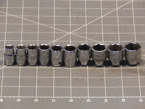 Mac 10Pc 3/8" Drive Metric Shallow Socket Set 10MM 19MM X619MM 6Pt Dr - Picture 1 of 4