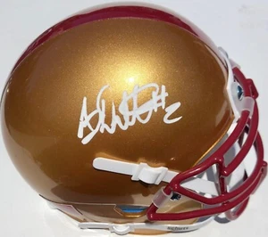 AJ A.J. DILLON #2 SIGNED BOSTON COLLEGE EAGLES MINI FOOTBALL HELMET PSA/DNA - Picture 1 of 2