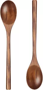 2PCS Wooden Cooking Spoons, Large Wooden Cooking Spoons Wooden Kitchen Utensil f - Picture 1 of 12
