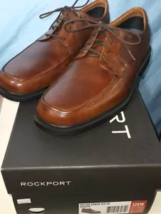 Zapatos de vestir Rockport para hombre XW talla 12 cuero marrón sin cordones Amortiguador nuevo en caja - Imagen 1 de 17