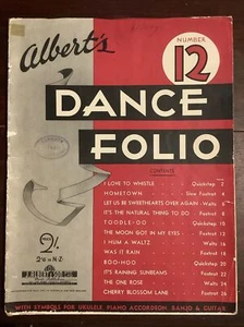Folio de baile de Albert No. 12 partituras y palabras vintage - Imagen 1 de 3