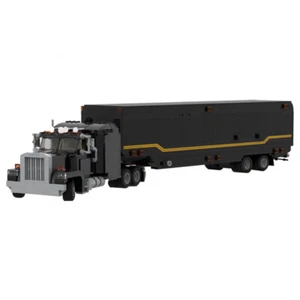 2081 PZ MOC KITT Cavaliere Cavaliere 1/28 Container Camion Blocchi Costruzione Bambini Regali - Foto 1 di 5