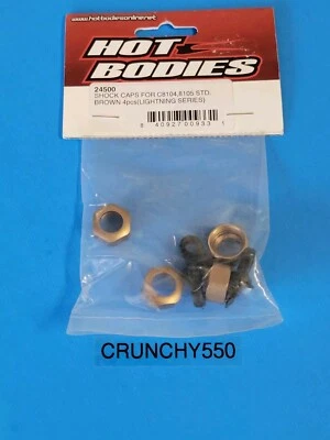 Tapas Amortiguadores Hot Bodies (4) Aluminio Serie Lightning 24500 HPI Vintage RC Foto 1 de 3