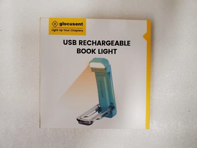 Glocusent USB Rechargeable Book Light for Reading in Bed, Portable Clip-on LED - Image 1 of 4