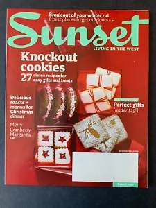 Sunset Magazine December 2009 2000's Lifestyle Travel Recipes Gardening Ads - Bild 1 von 10