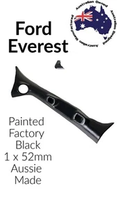 Single Gauge Pillar Pod to suit FORD EVEREST 1 x 52mm PAINTED Factory Black - Picture 1 of 3