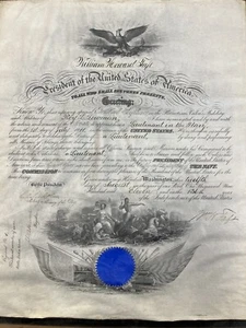 1911 WILLIAM H. TAFT MILITARY APPOINTMENT SIGNED + CO-SIGNERS Perfect Signature! - Picture 1 of 8
