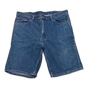 Levis 505 Shorts Men 40 X 10 Regular Fit Blue Denim Vintage Y2K - Picture 1 of 5