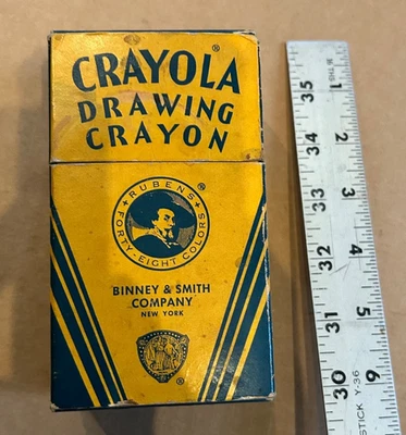 Vintage 1950's Crayola Drawing Crayons Rubens 48 Colors Binney & Smith Co - Image 1 of 4
