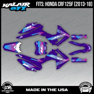 Kit de gráficos para Honda CRF125F (2013-2018) CRF 125F Lethal Series - púrpura - Imagen 1 de 4