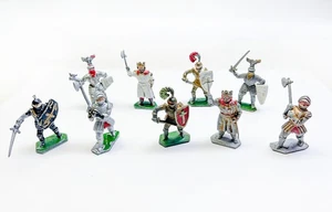 Figuras de plástico vintage de caballero estrella solitaria x9 soldados de juguete - Imagen 1 de 5