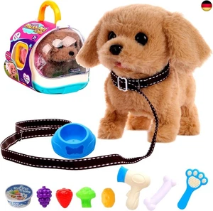 Cemirk Elektronisches Plüsch-Hundespielzeug mit Leine, Interaktiv mit GEH- und  - Bild 1 von 7