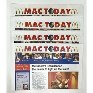 4 Vintage McDonald's Worldwide Convention Orlando 2000 Newspapers Mac Today - Picture 1 of 3