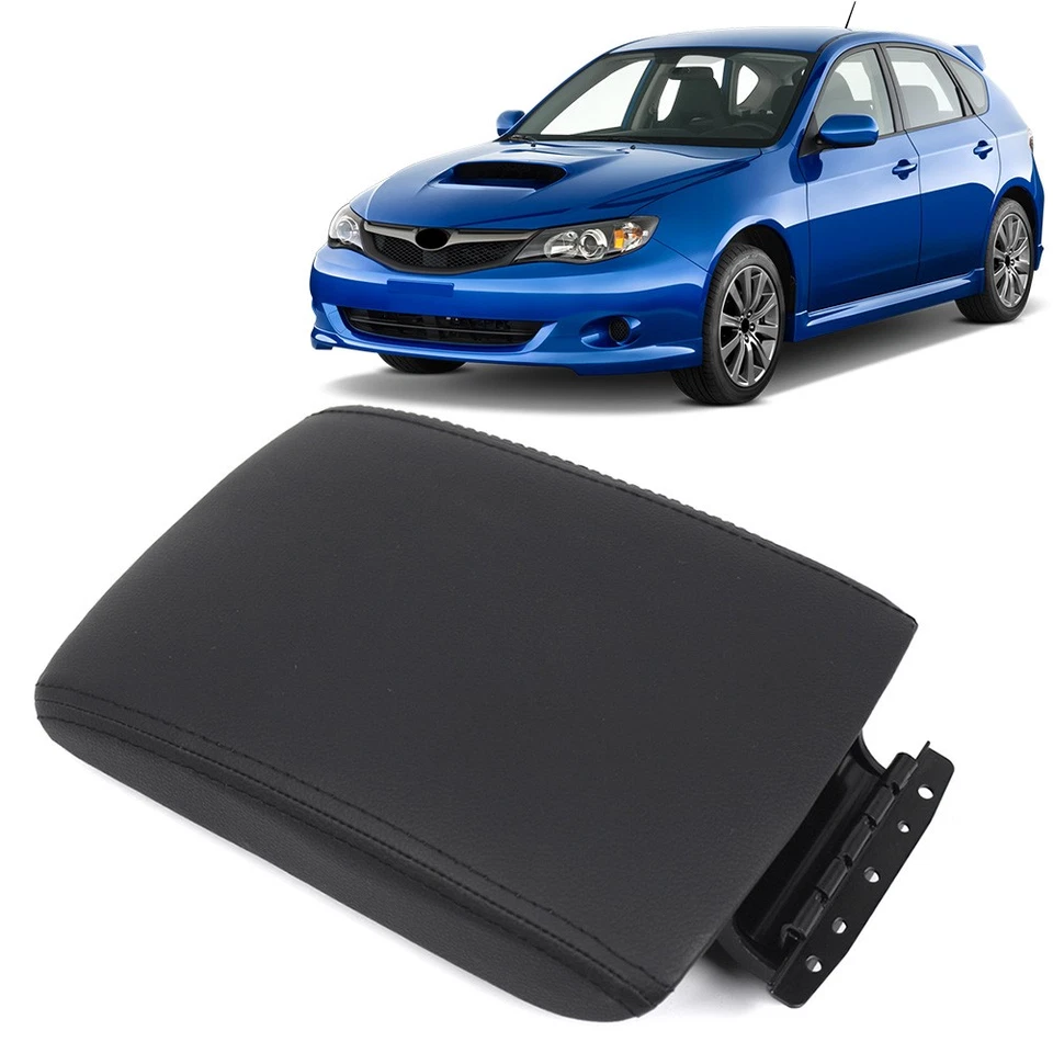 Repuesto de tapa de caja reposabrazos de consola central de cuero de 1 pieza para Subaru Impreza Foto 1 de 4
