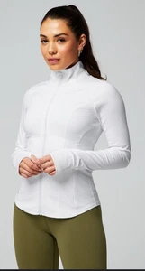 Chaqueta Fabletics Perfect Storm Train ☼Agujeros para el Pulgar Clásica Blanca Talla Mujer L Nueva con Etiquetas - Imagen 1 de 18