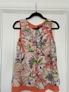 Wallis Women's Orange Floral Blouse size 10 - Picture 1 of 2