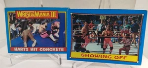 Bret Hart/Hart Foundation 1987 Card Lot #57 Harts Hit Concrete & #63 Showing Off - Picture 1 of 5