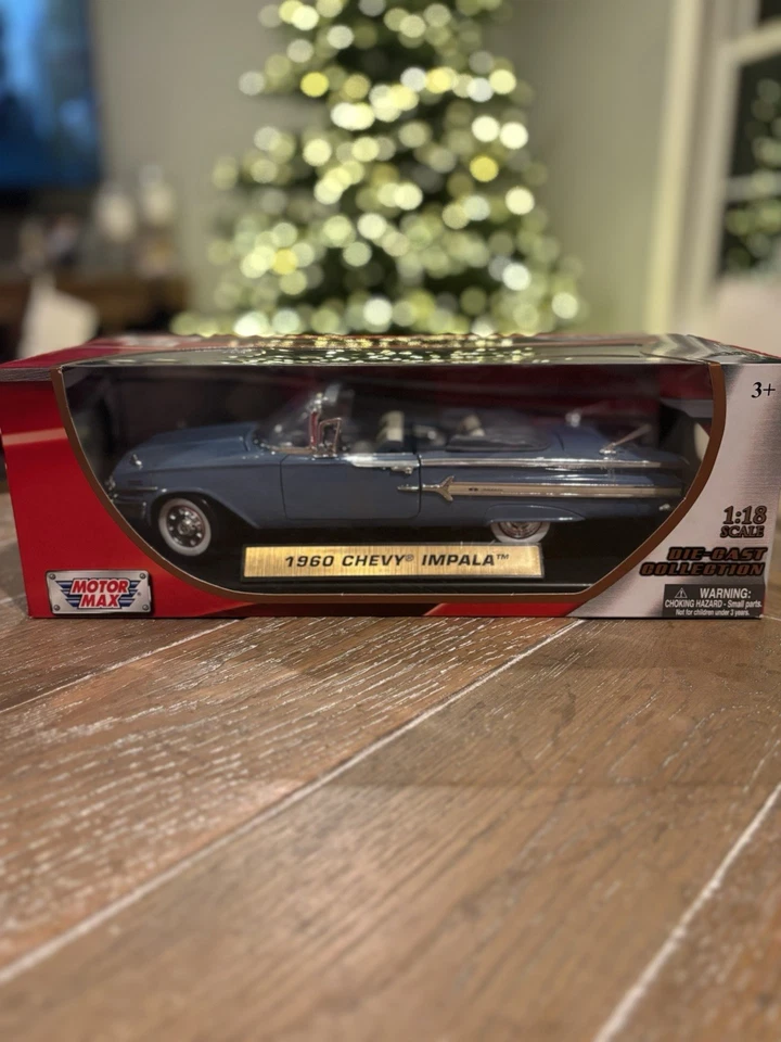 Motor Max 1960 Chevy Impala | Blue 1:18 | Free Shipping!! - Image 1 of 1