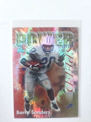 1998 Topps Chrome - Season's Best Power and Speed Barry Sanders #2  - Image 1 of 2
