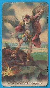 S. Michele Arcangelo santino holy card image pieuse heilige karte MA1353 - Imagen 1 de 2